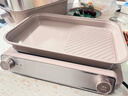 美的（Midea）电火锅钛陶0氟多功能锅不锈钢蒸锅鸳鸯火锅专用锅超薄速沸多功能一体电锅煎烤料理锅DLS332266S 实拍图