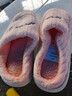 【福利价】小熊小兔棉拖秋冬季情侣保暖学生男拖鞋女居家棉拖鞋 小熊小兔棉拖-粉色 38-39 适合37-38 实拍图