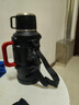 慕馨（moosen）保温保冷壶杯大容量316不锈钢便携车载水壶户外旅行壶热水壶瓶 黑色3200ml【背带+长茶隔】 实拍图