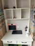 朗程实木芯书桌书架书柜组合一体学生儿童学习桌小户型卧室写字电脑桌 90%选择80长｜暖白色80*50*180cm 自行安装【保姆级安装图纸】 实拍图