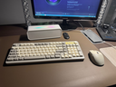 前行者V1蓝牙无线键盘鼠标套装机械手感静音三模男女生办公高颜值键鼠便携电脑笔记本平板iPad手机通用 奶油灰-三模键鼠套装-白光【无线/蓝牙/有线】 实拍图