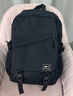 回力书包男初中高中大学生双肩包高颜值大容量电脑背包轻便休闲旅行包 黑色大号【升级拉链+加固肩带】 实拍图