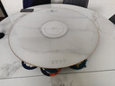 华帝（VATTI）全自动旋转暖菜板加热菜板圆形家用智能多功能带火锅电磁炉自动恒温餐桌转盘神器大容量 电磁炉80cm白色自动旋转 实拍图