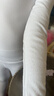 艾舞戈儿童舞蹈服打底衣秋冬加绒白色隐形内衣女童练功服 白色 M码 实拍图