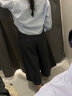 优衣库合作款/女装打褶裙裤/高腰阔感裙裤479698 08 深灰色 2XL /165/84A 实拍图