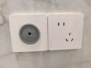 德力西(DELIXI)开关插座面板 CD821系列 10A斜五孔插座 时尚白大板 实拍图