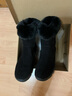 品牌断码真皮软底雪地靴女防滑加绒加厚保暖棉短靴女冬季棉鞋 黑色厚绒 39 实拍图
