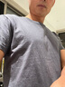 【大牌清仓】夏季纯棉男女休闲短袖T恤情侣潮流百搭ins圆领半袖 雾霾蓝 XL 140-155斤 实拍图