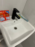 柯鲸 洗手盆方形立柱盆卫生间陶瓷洗手池台盆阳台洗脸盆面盆洗组合 C款立柱盆+下水配件+冷热龙头 实拍图