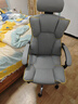 锦汐电脑椅办公椅子电竞椅家用人体工学椅老板椅主播靠背椅皮革转椅 灰色+4级杆+乳胶【二代升级】 实拍图