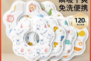 妈妈果婴儿口水巾一次性围兜口水兜新生儿防吐奶围嘴婴幼儿饭兜防水免洗 【实惠套装】120片混合 实拍图