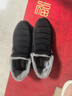 布瑞京冬季新款老北京男女棉鞋加绒保暖老人鞋一脚蹬中老年爸爸妈妈日常休闲鞋防滑软底雪地靴 黑色B-25570男款 45 实拍图