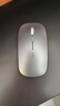 英菲克（INPHIC）M1无线鼠标可充电办公蓝牙三模电量显示静音便携适用于惠普华硕苹果IPAD笔记本电脑无限轻音 【无线-2.4G充电版-轻音按键】太空银 实拍图