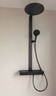 科勒（KOHLER）数显恒温淋浴花洒雨神卫生间洗澡龙头大置物台大顶喷头 雨神2.0墨影灰-灰色 实拍图