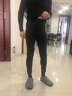 恒源祥羊毛裤男100%纯羊毛打底裤秋冬季男女加厚修身防寒男款棉裤保暖裤 薄型-全羊毛黑色 XL 男-175 实拍图