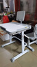 晶熠儿童学习桌椅套装课桌小学生写字桌子学校作业书桌椅家用可升降 知学款(灰):手摇桌手提椅-阅读架 实拍图