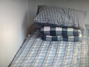 洁丽雅新疆棉花床垫可拆洗A类母婴级学生宿舍床褥子棉花被垫褥卧室垫被 蓝灰【A类标准+可拆洗外套】 120*200cm【棉花芯+外套】总重约5.8斤 实拍图