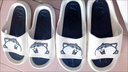 安尚芬夏凉拖鞋男时尚户外穿运动居家舒适浴室防臭防滑软底拖鞋女情侣鞋 黑白（汪星人） 42-43 【适合41-42】 实拍图