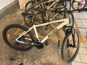 喜德盛山地自行车黑客380避震前叉21速禧玛诺变速X6铝合金车架通勤代步 白/黑色（26款） 17寸（建议身高165-180） 实拍图