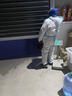 致尔康 防护服一次性连体连帽防粉尘 隔离衣防水养殖场喷漆工作服 蓝条连帽连脚套2XL 实拍图