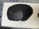 雷柏（Rapoo）MT550升级款 中小手无线/蓝牙/有线多模办公鼠标 人体工学跨屏传输超长续航支持5台设备切换 黑色 实拍图
