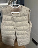 MUJI女式 轻量羽绒便携式 背心 女士羽绒服  浅米色5A L 实拍图