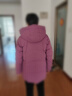 坦博尔羽绒服女中长款连帽休闲妈妈款加厚外套510506D 紫罗兰 165  实拍图