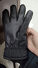 北极绒手套男冬季骑行保暖防寒触屏开车骑车外卖摩托车防风冬天滑雪女棉 加厚防风防水 骑行滑雪款 黑色 实拍图