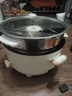 志高火锅专用锅电煮锅电火锅电热火锅宿舍学生锅电蒸锅家用多功能一体式煎炒蒸煮小电锅电炒锅小型 3.5L +蒸笼【3-4】26CM+1.5米电线 实拍图