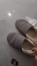 棉拖鞋包头拖秋冬款保暖舒适毛绒厚底宿舍学生室内家居 灰色款 （适合42-43脚穿） 实拍图