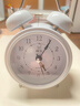 得力（deli）儿童节迷你复古机械闹钟低噪夜光卧室床头闹钟儿童 学生启蒙闹钟 白色9024开学开学季新年礼物 实拍图