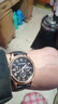【网红爆款】商务腕表石英运动表休闲皮带男女手表 合金黑色 实拍图