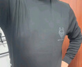 七匹狼【纯棉中领】秋衣秋裤男防风护颈半高领保暖内衣套装藏青 3XL 实拍图