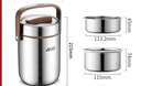 爱仕达饭盒保温提锅304不锈钢真空保温桶2L便携保温便当盒 RWS20T3WG-T 实拍图
