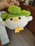 武汉文创蒜鸟发声玩偶纪念品鄂人和平鸟钥匙扣毛绒玩具公仔挂件 白色武汉蒜鸟【1个装】 武汉蒜鸟背包挂件桌面摆件 实拍图