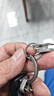 徕本钛合金钥匙圈钥匙扣环快挂挂扣汽车扁圈平圆圈钥匙圈环配件 实拍图