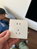 施耐德电气 单联电视插座 86型暗装墙壁开关插座面板弱电 皓呈系列 奶油白色 实拍图