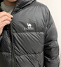 骆驼羽绒服防泼水鸭绒男女加厚户外防寒冬季面包服 黑色 男女同款,7674B XL 实拍图