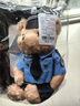 伊美娃娃警察小熊公仔交警小熊玩偶消防泰迪熊特警送女生生日礼物儿童 交警小熊+送礼袋 实拍图