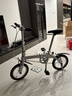 大行（DAHON） 412折叠自行车14英寸单速超轻迷你铝合金学生成人单车BYA412 银色 实拍图
