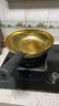 臻吉章丘老铜锅炒锅章丘炒锅不易粘锅无涂层铁锅紫铜锅家用炒锅 章丘老铜锅【黄铜】 32cm 实拍图
