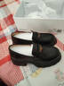 百丽情人节礼物女乐福鞋女英伦小皮鞋通勤单鞋JD007CM5 黑色-哑光 38 实拍图