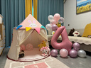 小斑鸠（little dove）儿童帐篷室内游戏屋/女孩蒙古包城堡圣诞节礼物 粉色兔子(含棉垫) 实拍图