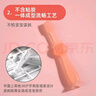 哈咔（haakaa）宝宝训练牙刷硅胶软毛0-1-2-3岁婴儿幼儿口腔清洁360度儿童乳牙刷 活力橙 实拍图