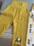 舒贝怡2条装婴儿裤子春秋款男女童宝宝高腰护肚睡裤纯棉儿童秋裤姜黄90 实拍图