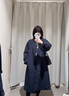 MUJI 女式 蓬松棉服立领大衣 外套女款冬装长款冬季女装棉衣衣服 黑色 M (160/84A) 实拍图