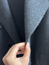 麦檬【1680人生大衣13%+羊绒】MM万件+爆款毛呢外套羊毛女25冬新品 正肩戗驳领-深灰5G9970332 XS 实拍图
