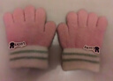 爱宝适婴儿手套秋冬保暖加绒宝宝拼色五指手套儿童分指手套 浅粉兔 2258 实拍图
