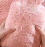 热水袋暖水袋注水大姨妈热敷暖肚子灌水暖手宝冲水暖手袋大号暖脚 樱花粉1000ml 【配超柔布套】 实拍图