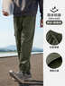 骆驼（CAMEL）运动休闲男裤子防泼水梭织束脚运动裤 J13CAVLR060 橄榄绿 L 实拍图